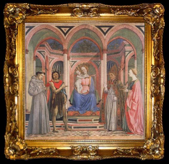 framed  DOMENICO VENEZIANO The Madonna with Child and Saints, ta009-2
